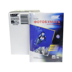 Фотобумага матовая 4R(10x15), 220 г/м2 (M220-5004R) , 500л (5уп х100л), односторонняя, картон IST
