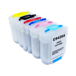 Набор картриджей ПЗК ( 84/85) для  HP DesignJet 30/130 with ARC 6шт (БЕЗ ЧЕРНИЛ) Yuxunda