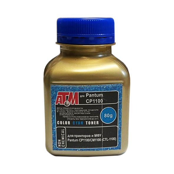 Тонер для  Pantum CP1100/CM1100 (CTL-1100)  (фл,80,синий,NonChem) Gold ATM