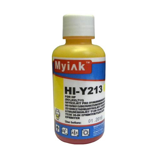 Чернила для hp (933/951) (100мл,yellow, dye) hi-y213 gloria™ myink
