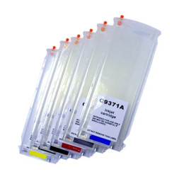 Набор картриджей ПЗК (HP 72) BK/C/M/Y/MBK,GY для HP DesignJet T610/T1100/T1120/T790/T2300/T1300/T770/T1200/T1120/T620/chip/ with ARC (6штx130ml) (БЕЗ ЧЕРНИЛ) Yuxunda