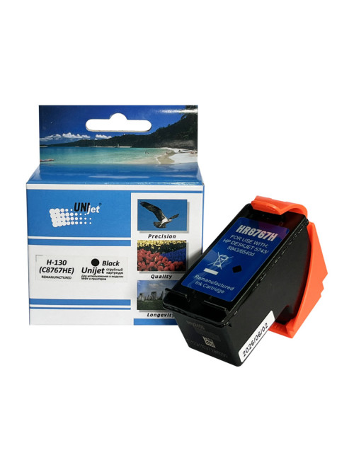 Картридж для (130) HP Photosmart 8153  C8767HE (R) Black (23ml) Unijet