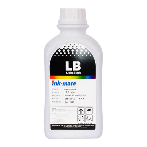 Чернила для EPSON St Pro 7800/9800 (500мл, light black,Pigment) EIM-980LB Ink-Mate