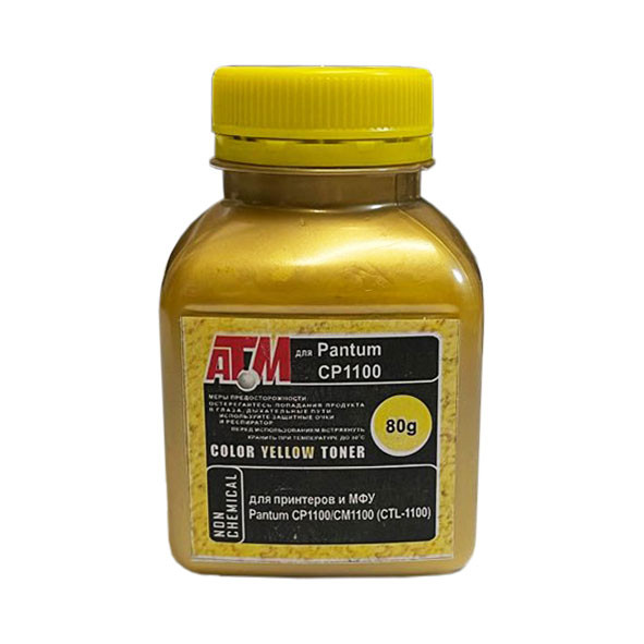 Тонер для  Pantum CP1100/CM1100 (CTL-1100)  (фл,80,желтый,NonChem) Gold ATM