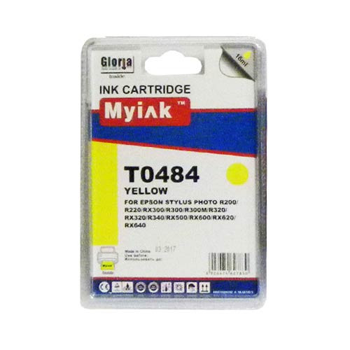 Картридж для (T0484) EPSON R200/300/RX500/600 Yellow (16ml, Dye) MyInk