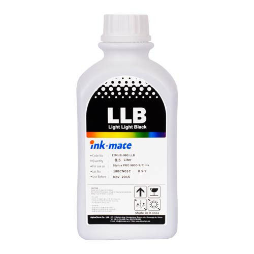 Чернила для EPSON St Pro 7800/9800 (500мл, light  light black,Pigment) EIM-980LLB Ink-Mate