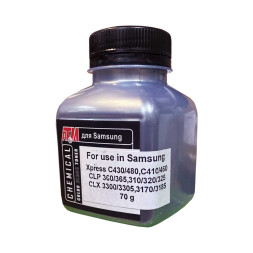 Тонер для SAMSUNG C430/480,CLP360/325 (фл,70,черный ,Chemical) Silver ATM