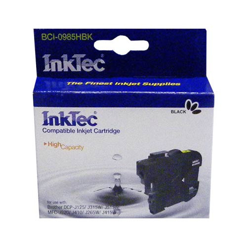 Картридж для Brother DCP-125/315W/515W/MFC-265W/410/415W (LC39/985BK) Black InkTec