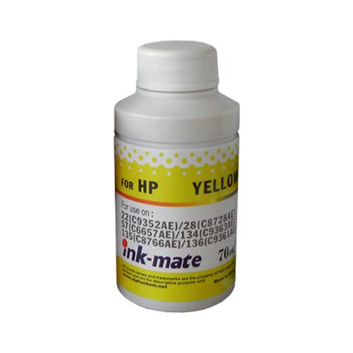 Чернила для HP 22/28/57/134/135/136 (70мл, yellow, Dye) HIM-900C Ink-Mate