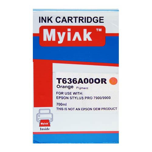 Картридж для (T636A) EPSON St Pro 7900/9900 Orange (700ml, Pigment) MyInk