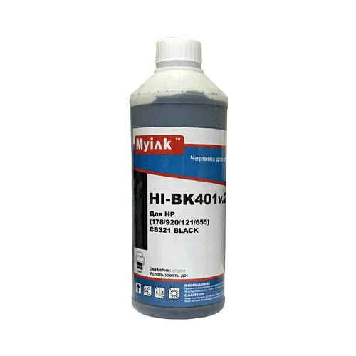 Чернила для hp (178/920/655/932/934/940/950/ gt51/ gt52/ gt53) cb316/cb321 (1л, black,pigment) hi-bk401 everbrite™ myink