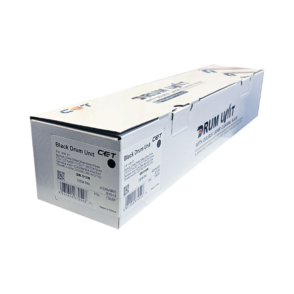 Картридж для KONICA MINOLTA bizhub C224/C284/C364/C454/C554 DR-512K Drum Unit (130K) черный (c двухслойным ракелем) (CET), CET7368P