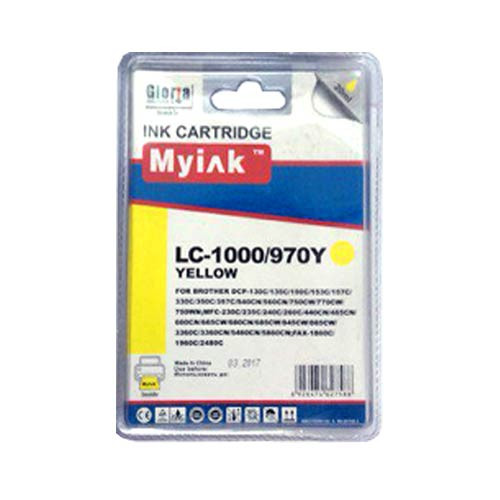 Картридж для Brother DCP-130C/MFC-240C/5460CN/885CW (LC1000Y/LC970Y) Yellow  MyInk