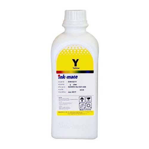 Чернила для CANON CLI-521/426 (1л, Dye, yellow) CIM-521Y Ink-Mate