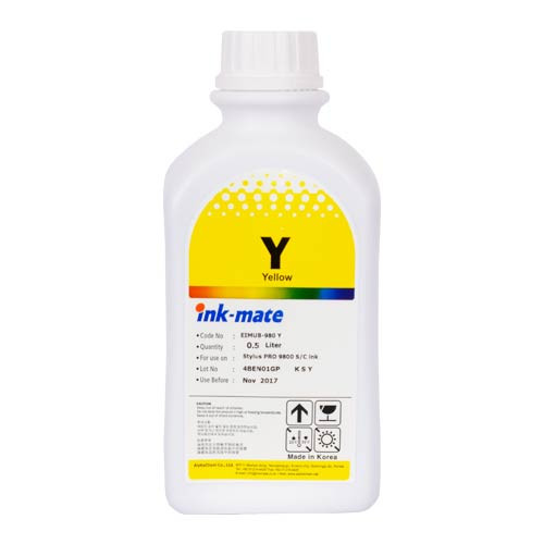 Чернила для EPSON St Pro 7800/9800 (500мл, yellow,Pigment) EIM-980Y Ink-Mate