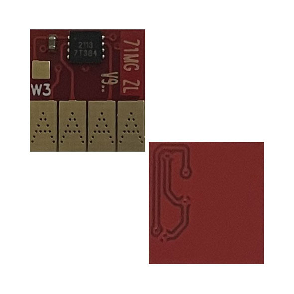Чип для СНПЧ и ПЗК (711) HP Designjet T120/520 magenta (without ink level) UNItech(Apex)