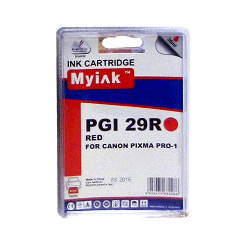 Картридж для canon pgi-29r pixma pro-1 red myink
