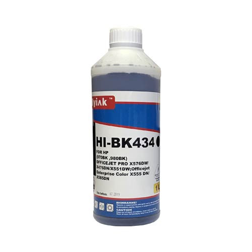 Чернила для HP (970) Officejet Pro X576DW/X476DN/X551DW (1л, black,Pigment) HI-BK434/ LI-BK434 EverBrite™ MyInk