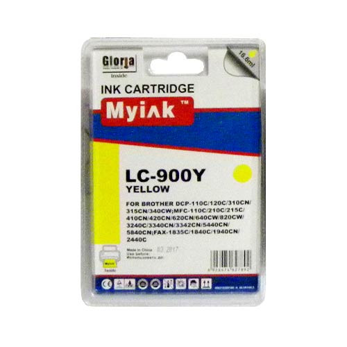 Картридж для Brother DCP-110C/MFC-210C/FAX-1840C (LC900Y) Yellow MyInk