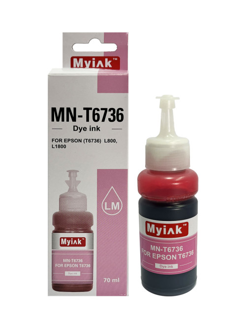 Чернила для EPSON (T6736)  L800/  L805/ L1800 (70мл, контейнер, light magenta Dye) MN-T6736 MyInk