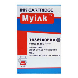 Картридж для (T6361) EPSON St Pro 7900/9900 Photo Black (700ml, Pigment) MyInk