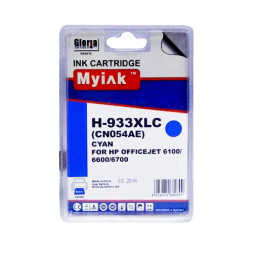 Картридж для (933XL) HP Officejet 6100/6600/6700/7110/7510/7512/7610/7612 CN054AE Cyan (14ml, Pigment) MyInk