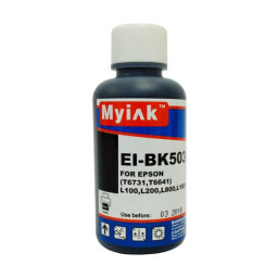 Чернила для EPSON (T6731/T6641) L100/ L200/L800/L1800 (100мл, black, Dye) EI-BK503 Gloria™ MyInk