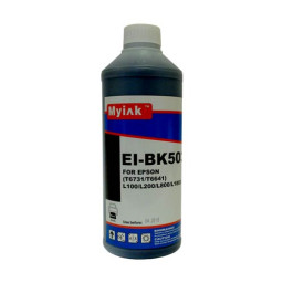 Чернила для epson (t6641/t6731) l100/ l200/l800/l1800 (1л, black, dye) ei-bk503 gloria™ myink