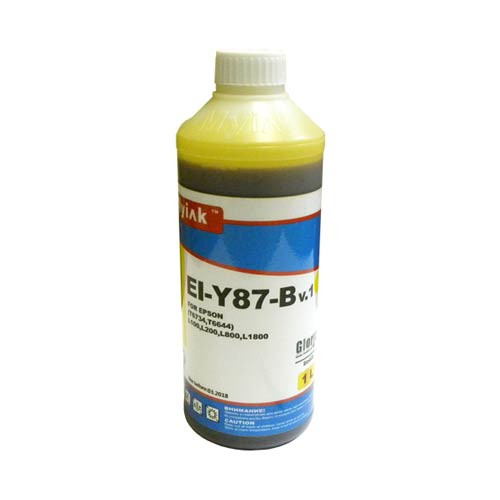 Чернила для EPSON (T6644/T6734) L100/L200/ L655/ L800/ L1800 (1л, yellow, Dye) EI-Y87-B Gloria™ MyInk