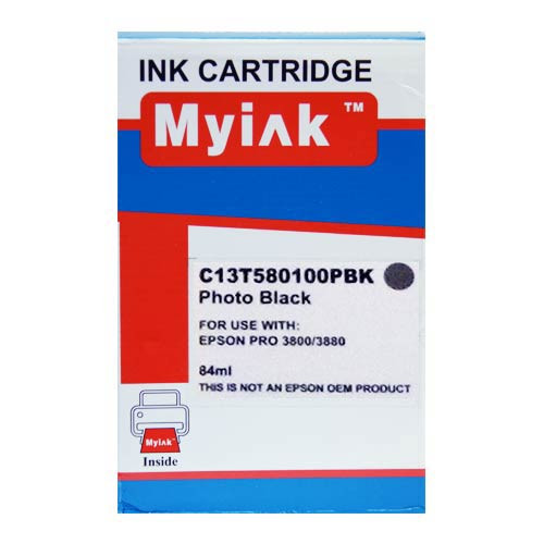 Картридж для (T5801) EPSON St Pro 3800/3880 Photo Black (84ml, Pigment, необходим чип оригинального картриджа) MyInk