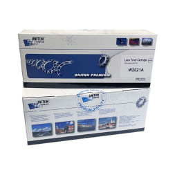 Картридж для HP Color LJ M454,  MFP M479 W2021A (414A) синий (2,1K) UNITON Premium