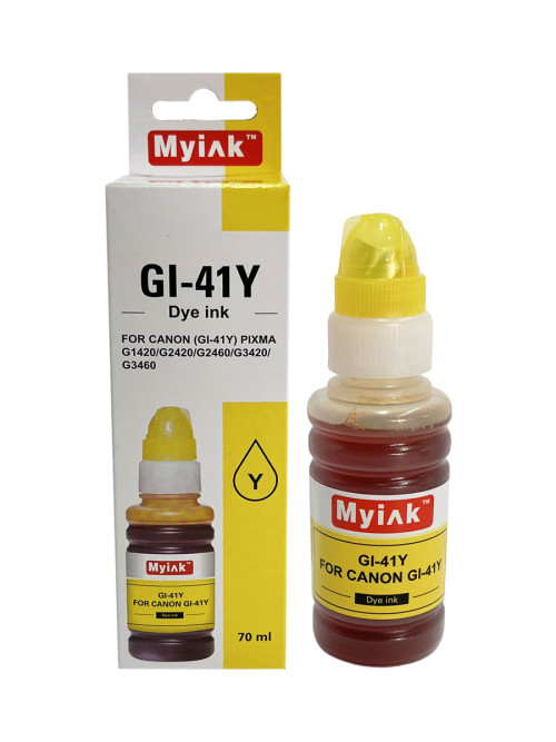 Чернила EcoTank GI-41Y  для Canon PIXMA G1420/G2420/G2460/G3420/G3460 (70мл,yellow) MyInk