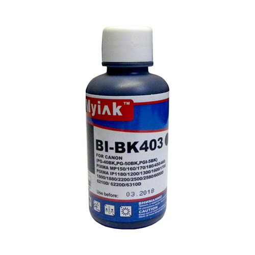Чернила для CANON PG-40Bk/PG-50Bk/PGI-5Bk (100мл,black,Pigment) BI-BK403 EverBrite™ MyInk