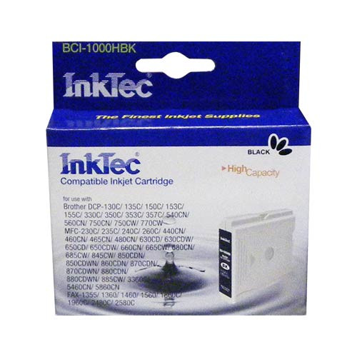 Картридж для Brother DCP-130C/MFC-240C/5460CN/885CW (LC1000BK) Black InkTec