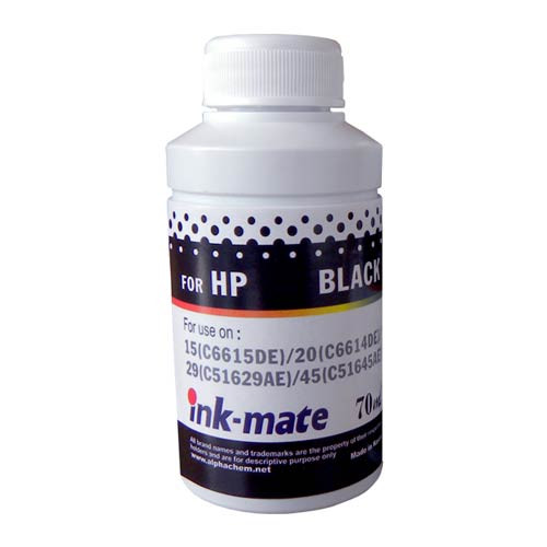 Чернила для HP 45/20/29/15 (70мл, black, Pigment) HIM-600A Ink-Mate