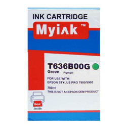 Картридж для (T636B) EPSON St Pro 7900/9900 Green (700ml, Pigment) MyInk