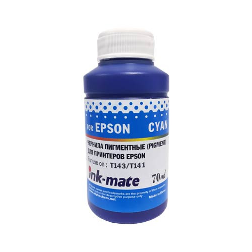 Чернила для EPSON (T143/T141) (70мл, cyan, Pigment) EIM-143PC Ink-Mate