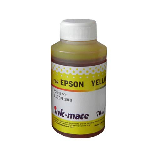 Чернила для EPSON (T6644) L100/ L200 (70мл, yellow, Dye) EIM-200Y Ink-Mate