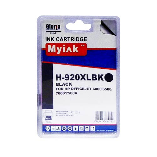 Картридж для (920xl)  hp officejet 6500 cd975a black (53,6ml, pigment) myink