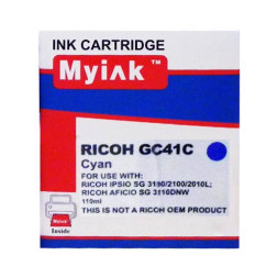 Картридж гелевый для RICOH Aficio SG2100/3110 type GC 41C Cyan (22ml) MyInk