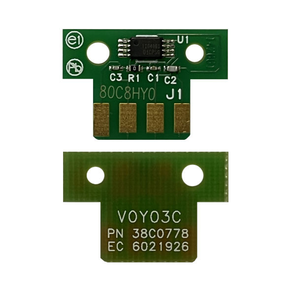 Чип к-жа Lexmark CX410/CX510 (3К) yellow (для любого ПО) UNItech(Apex)