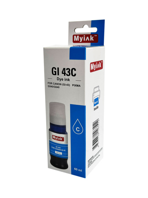 Чернила для CANON GI-43C ( 60мл, контейнер, cyan Dye) для PIXMA G540/G640 GI43C MyInk