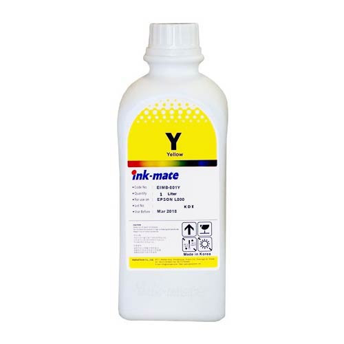 Чернила для EPSON (T6734) L800 (1л, yellow, Dye) EIM-801Y Ink-Mate
