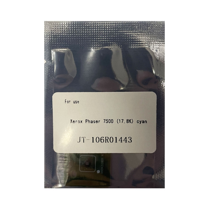 Чип к-жа Xerox Phaser 7500 Toner (106R01443) (17,8K) cyan JT