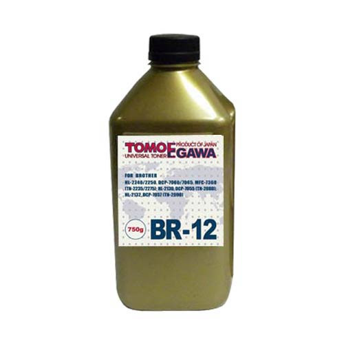 Тонер для BROTHER Универсал тип BR-12 (фл,750,TOMOEGAWA) Gold ATM