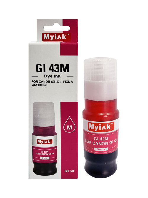 Чернила для CANON GI-43M ( 60мл, контейнер, magenta Dye) для PIXMA G540/G640 GI43M MyInk