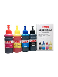 Чернила универсальные MyInk для Canon, (c) водные (Dye), комплект 4 цвета по 100 мл