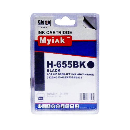 Картридж для (655) HP DJ Advantage 3525/4615/5525/6525 CZ109AE Black (21,6ml, Pigment) MyInk