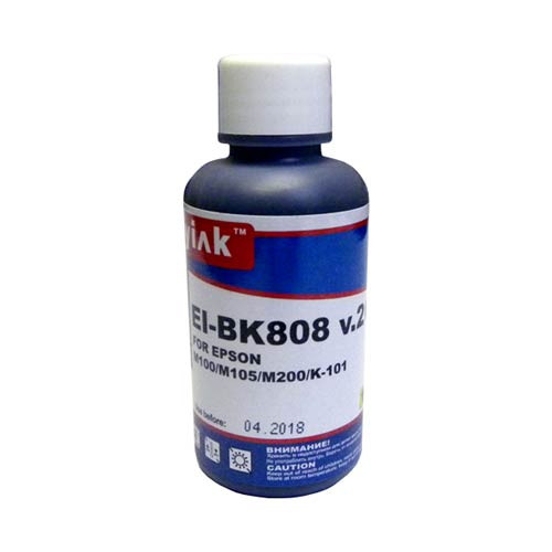 Чернила для epson (t1361) m100/m105/ m200/k-101 (100мл, black, pigment) ei-bk808 v.2/ v.3  everbrite™ myink