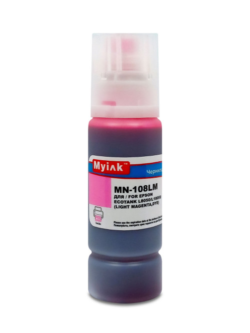 Чернила для EPSON EcoTank (108) L8050/L18050 (100мл, light magenta, Dye) MyInk